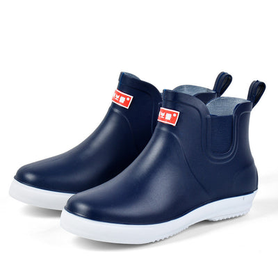 Botas de Lluvia Cálidas para Hombre - Zapatos de Caucho Impermeables con Suela Antideslizante - Image 4