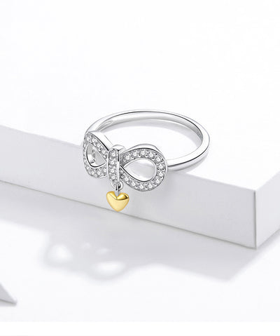 Anillo de Plata Esterlina con Símbolo del Infinito para Hombre y Mujer - Image 9