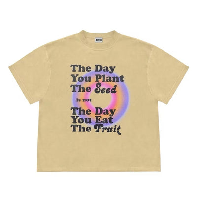 Playera Retro Hip Hop con Letras Americanas - Image 8