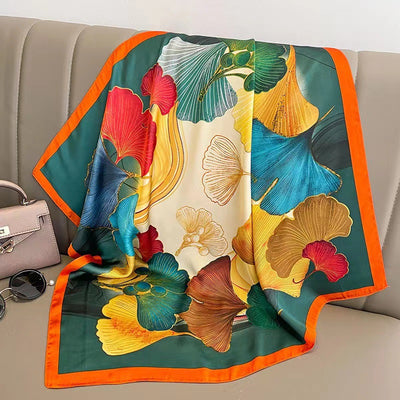 Pañuelo de Seda Cuadrado Versátil para Mujer - Image 24