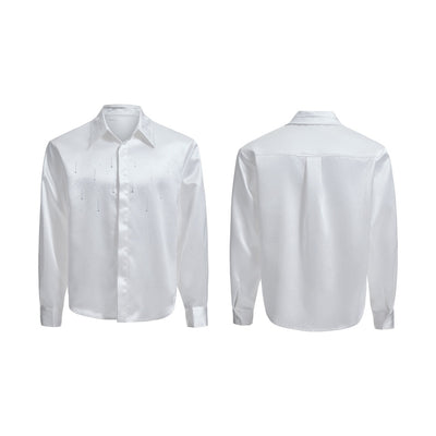 Blusa Corta de Satén Sedoso - Corte Amplio Perfecta para Commuters - Image 8