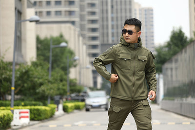 Chaqueta Táctica Camuflaje con Forro Polar para Deportes al Aire Libre - Image 26