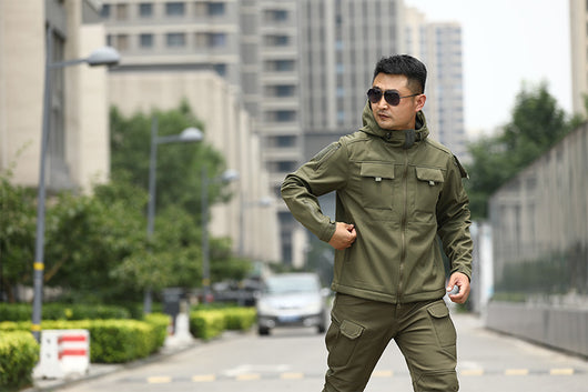 Chaqueta Táctica Camuflaje con Forro Polar para Deportes al Aire Libre - Image 26