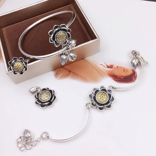 Pulsera de Loto en Plata 925 para Mujer - Diseño Creativo - Image 7