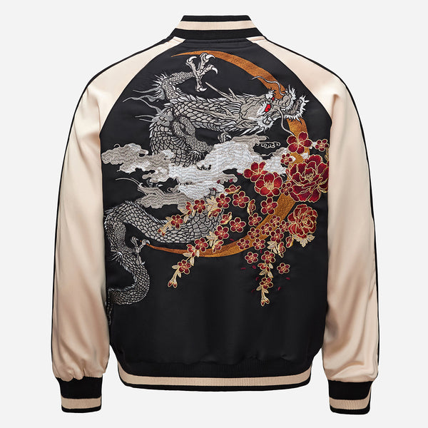 Chaqueta Béisbol Hombre Bordado Dragón Flying Dragon Premium