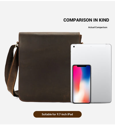 Bolsa Crossbody de Cuero Premium para Hombre - Diseño Versátil y Elegante - Image 14