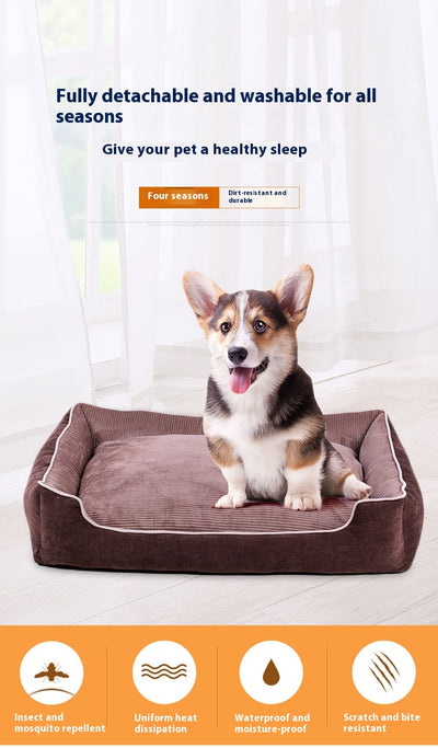 Cama de Terciopelo para Mascotas - Casa Cómoda para Perros y Gatos - Image 12