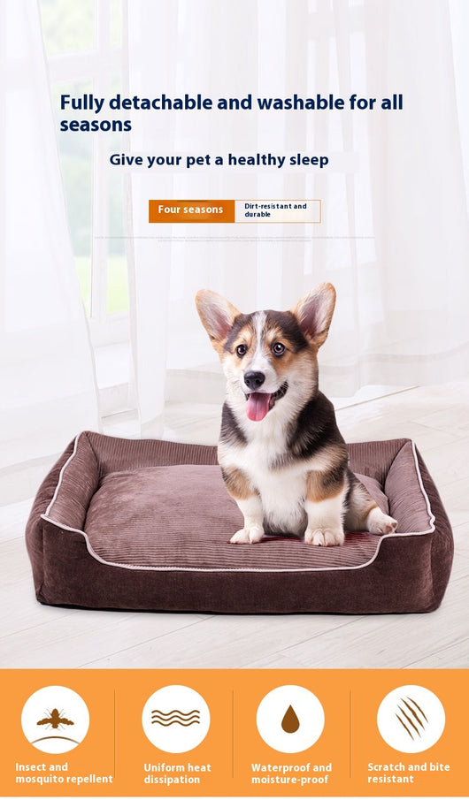 Cama de Terciopelo para Mascotas - Casa Cómoda para Perros y Gatos - Image 12