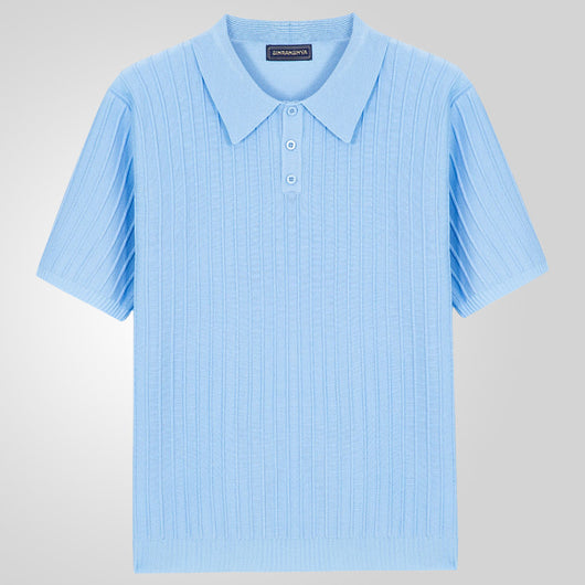 Camisa Casual Hombre Manga Corta Cuello Solapa Ajuste Relajado - Image 4