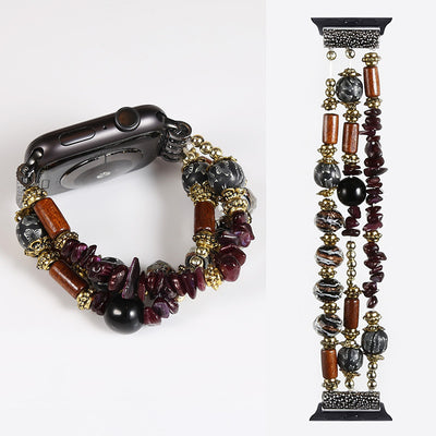 Pulsera Reloj Bohemia Artesanal con Cuentas Tejidas - Image 9