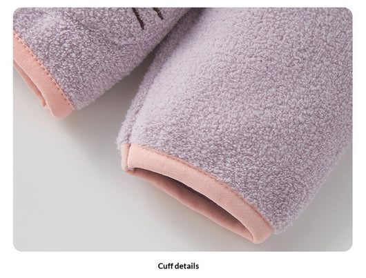 Abrigo Polar Infantil Conejo Adorable para Otoño e Invierno - Image 6