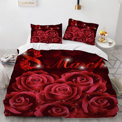 Set de 3 Piezas Decorativas Rosa con Impresión 3D Digital - Image 3
