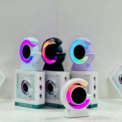 Parlante Bluetooth Portátil con Luz LED y Ranura para Tarjeta