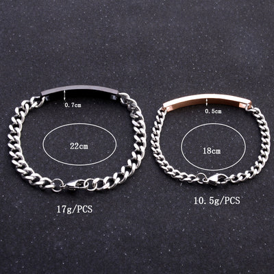 Pulsera de Pareja Cristal Rosa Negra Oro - His Queen Her King - Image 14