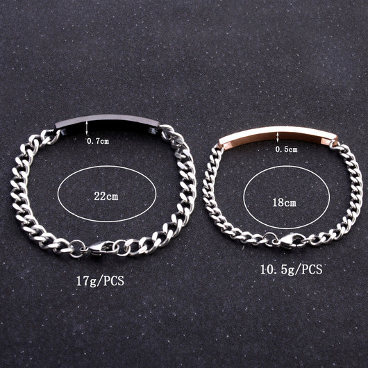 Pulsera de Pareja Cristal Rosa Negra Oro - His Queen Her King - Image 14
