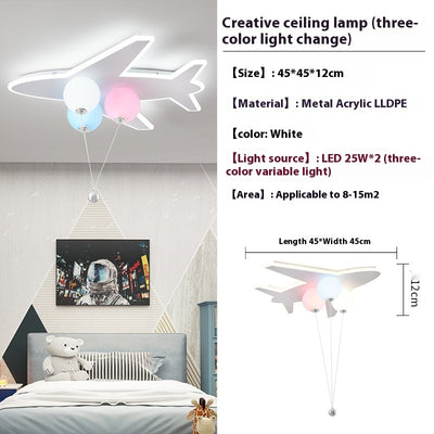 Lámpara de Techo Infantil Avión Creativo con Diseño de Nubes - Image 2