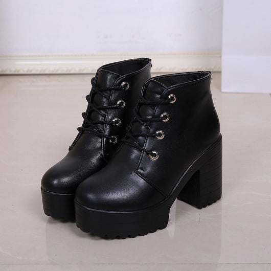 Botines de Tacón Grueso Alto - Image 9