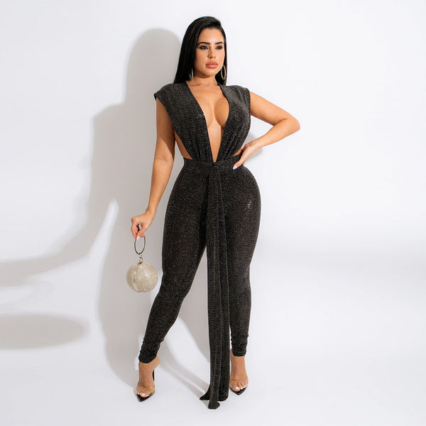 Jumpsuit de Lentejuelas Elegante para Mujer