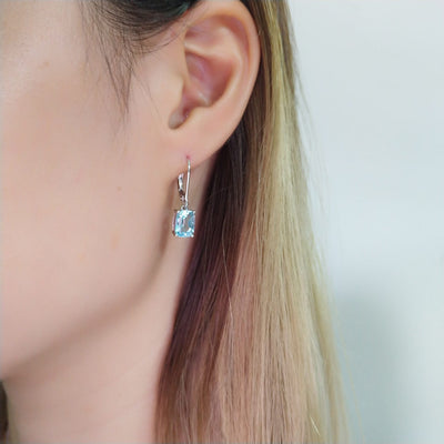 Aretes Colgante de Topacio en Plata 925 para Dama - Image 17