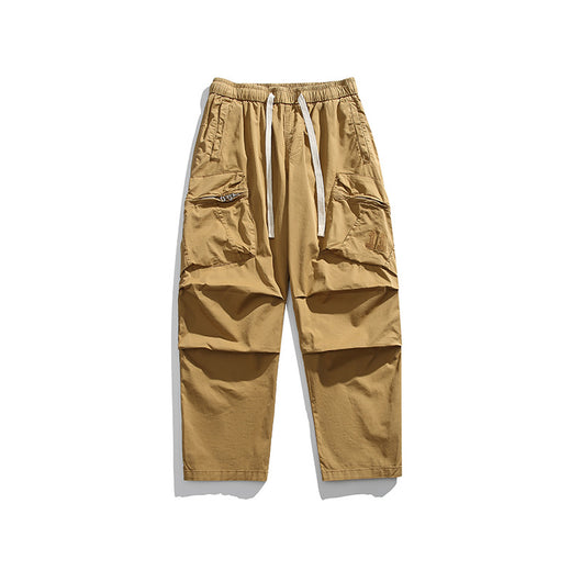 Pantalones Sueltos Retro de Pierna Ancha para Hombre - Image 4