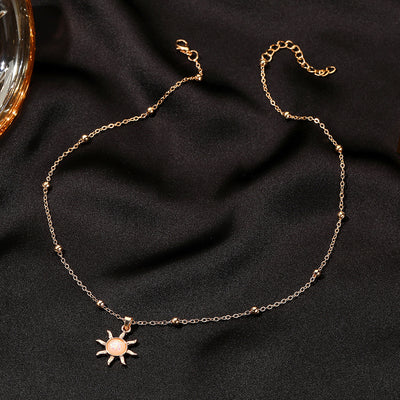 Collar Delicado con Ópalo Incrustado - Diseño Minimalista para Clavícula - Image 4