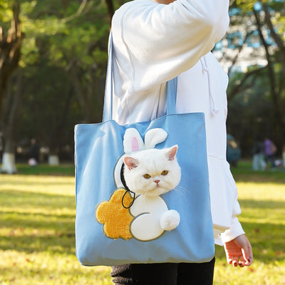 Bolsa Transportadora Canvas para Gatos con Compartimento para Pañales - Image 11