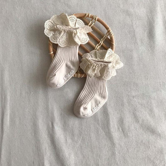 Calcetines Infantiles con Encaje Estilo Ins - Diseño Trendy - Image 10