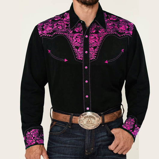 Camisa Casual de Manga Larga con Estampado 3D - Image 23