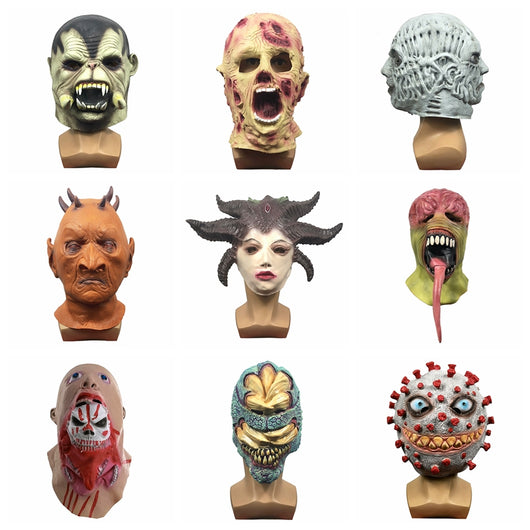 Máscara de Látex Aterradora para Fiesta de Disfraces y Mascarada - Image 30