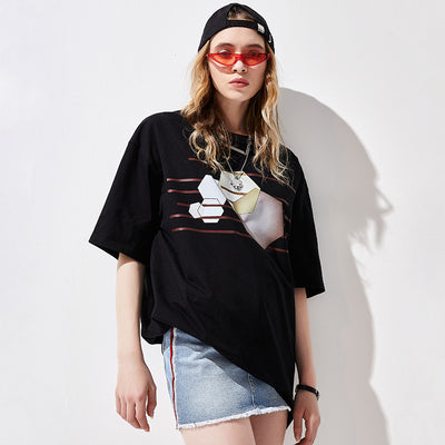 Camiseta Suelta de Manga Corta para Mujer - Image 4
