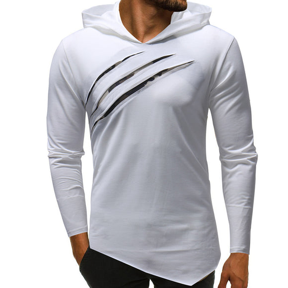 Sudadera Casual Slim con Capucha y Bloques de Color