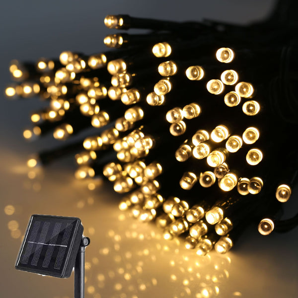 Guirnalda Solar LED Multicolor Impermeable para Exterior