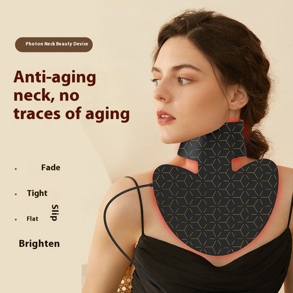 Máscara Facial LED Cuello con Luz Roja y Azul - Rejuvenecimiento de Piel