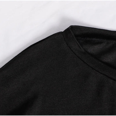 Traje Strapless Contraste Negro y Blanco - Image 11