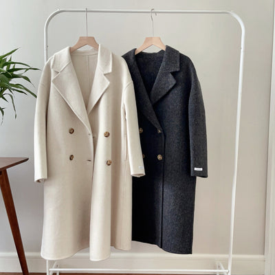 Abrigo Reversible de Lana y Cashmere - Elegancia Versátil - Image 23
