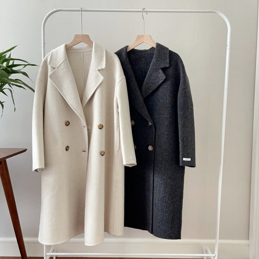 Abrigo Reversible de Lana y Cashmere - Elegancia Versátil - Image 23