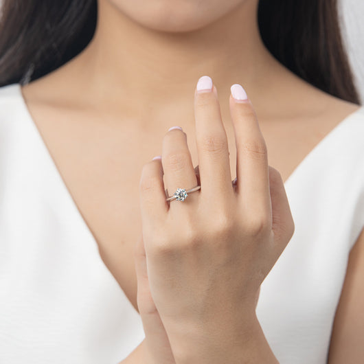 Anillo de Moissanita de 1 Quilate con Seis Puntas en Plata 925 y Baño de Oro 18k - Image 19