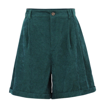 Pantalones de Niña Cintura Alta en Felpa Verde - Image 8