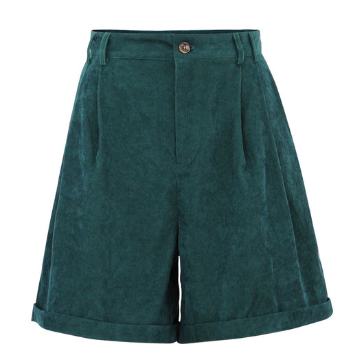 Pantalones de Niña Cintura Alta en Felpa Verde - Image 8
