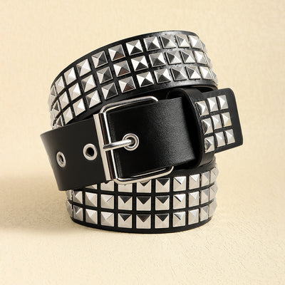 Cinturón Punk Rock con Remaches Balas Negro Unisex - Accesorios Hip-hop de Moda - Image 14