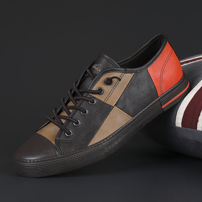 Zapatos de Cuero para Hombre con Contraste de Colores y Suela de Goma - Image 3