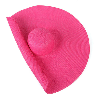 Sombrero de Playa Oversized 25cm de Ala Ancha para Mujer con Protección UV - Image 15
