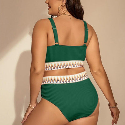 Bikini Talle Alto con Abertura Lateral para Tallas Grandes - Image 19