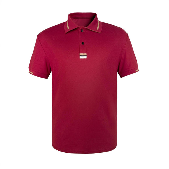 Polo Casual de Manga Corta para Hombre con Cuello Solapa