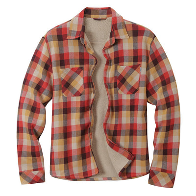 Chaqueta Camisa de Franela Térmica para Hombre - Abrigo Grueso Otoño Invierno - Image 14