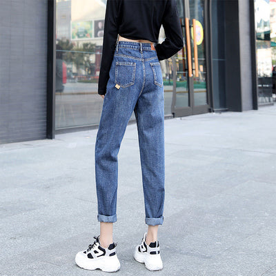 Jeans Rectos Talle Alto Mujer - Corte Slim y Holgado - Image 3