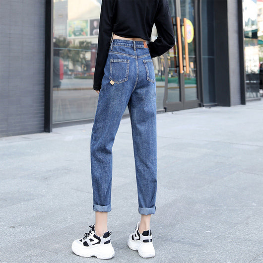 Jeans Rectos Talle Alto Mujer - Corte Slim y Holgado - Image 3