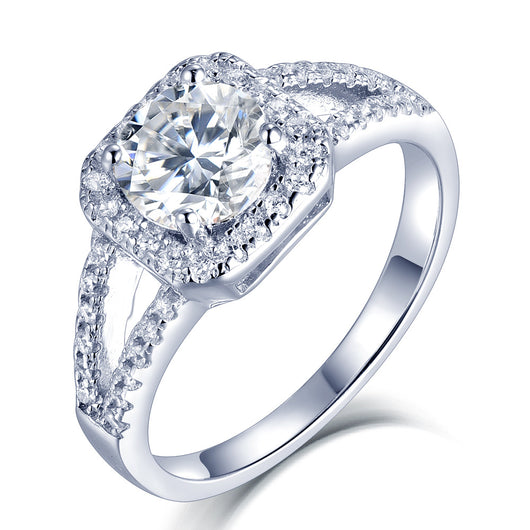 Anillo de Plata 925 con Moissanita Incrustada para Mujer - Image 9