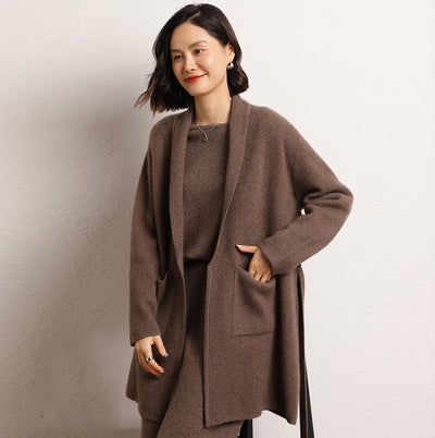 Abrigo Tejido de Largo Medio para Mujer - Colección Otoño Invierno - Image 8