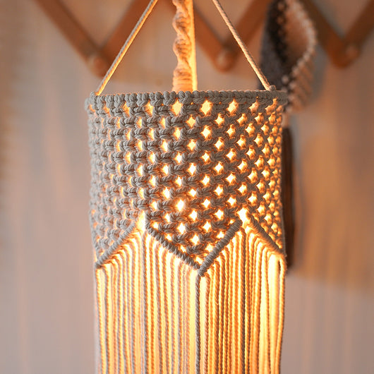 Lámpara Colgante Tejida a Mano Estilo Bohemio para Decoración - Image 7
